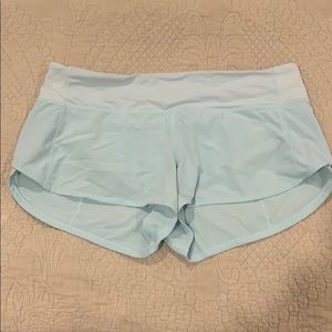 Ice blue lululemon shorts !